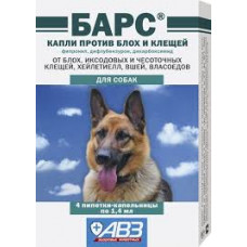 Барс капли от блох для собак № 4, Агроветзащита НВЦ