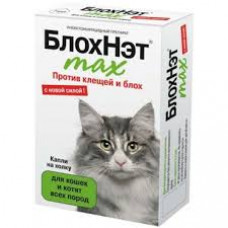 БлохНэт max капли 1 мл для кошек и котят, Астрафарм ООО